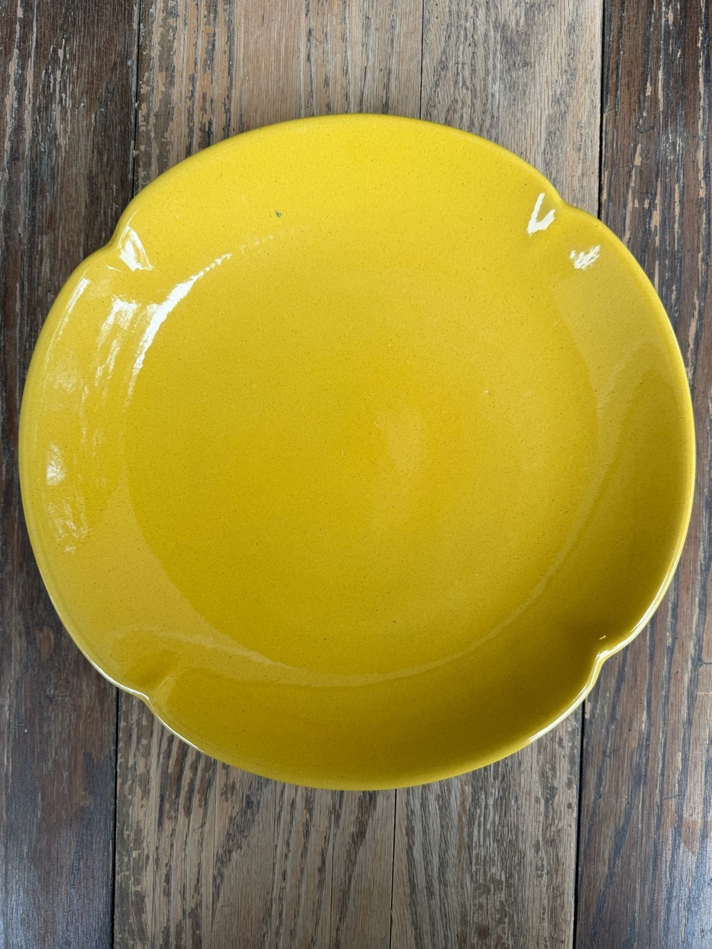 Frankoma 5F Plainsman Autumn Yellow Dinner Plate